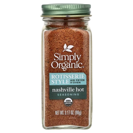 Simply Organic, приправа для гриля, «нэшвильский острый», 90 г (3,17 унции)