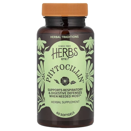 Herbs Etc., Phytocillin®, 60 мягких таблеток