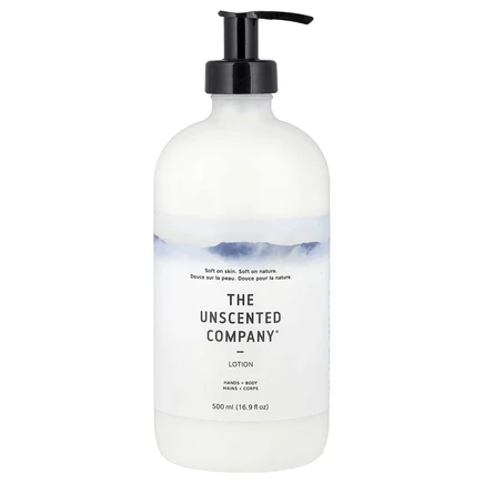 The Unscented Company, Лосьон, для рук и тела, без отдушек, 500 мл (16,9 жидк. Унции)