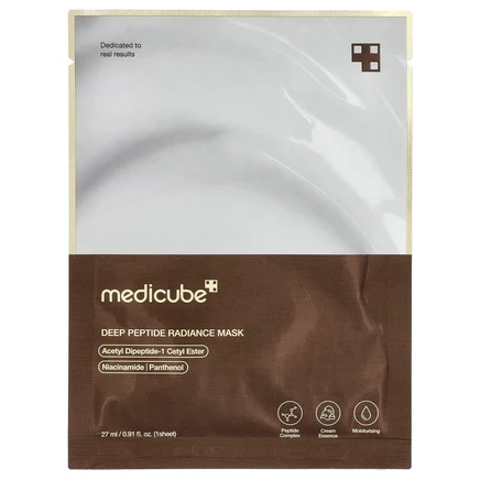 Medicube, маска для лица с глубоким пептидами для сияния кожи, 1 шт., 27 мл (0,91 жидк. унции)