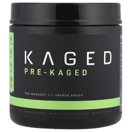 Kaged, PRE-KAGED, предтренировочный комплекс, вкус апельсина, 558 г (1,23 унции)