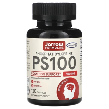Jarrow Formulas, PS 100, фосфатидилсерин, 100 мг, 120 капсул