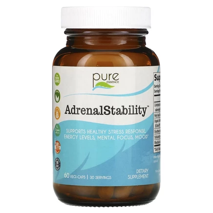 Pure Essence, AdrenalStability , 60 растительных капсул