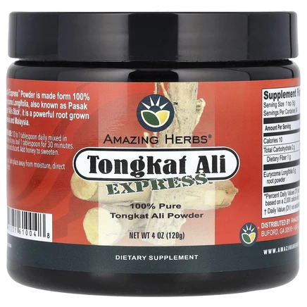 Amazing Herbs, Тонгкат Али экспресс порошок, 120 г (4 унции)