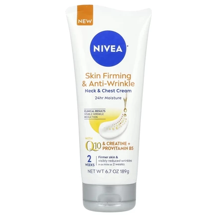 Nivea, Крем для шеи и груди против морщин, упругость кожи, 189 г (6,7 унции)