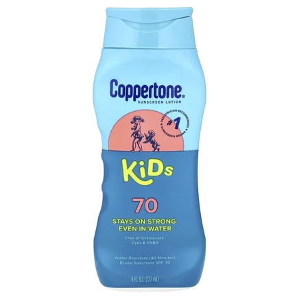 Coppertone, Kids, солнцезащитный лосьон, SPF 70, 237 мл (8 жидк. Унций)
