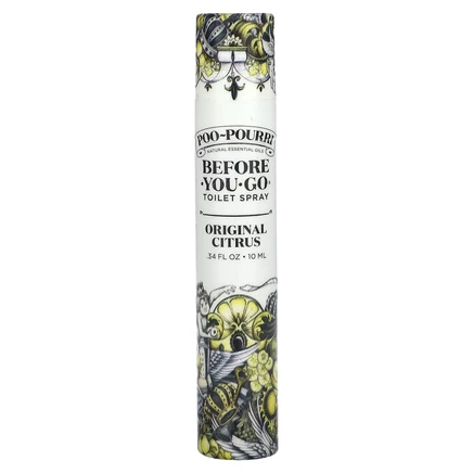 Poo-Pourri, Спрей для туалета Before-You-Go, оригинальный цитрус, 10 мл (0,34 жидк. Унции)