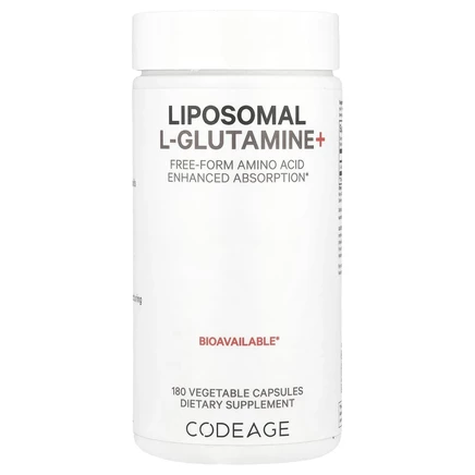 Codeage, липосомальный L-глютамин+, 180 капсул