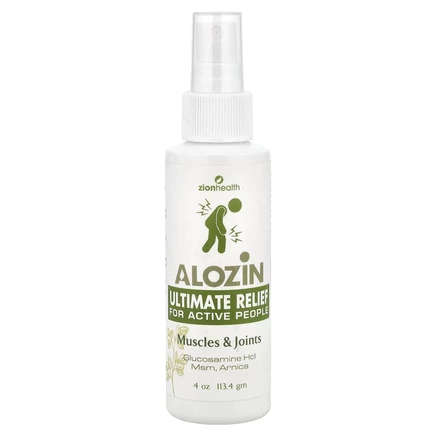 Zion Health, Alozin Ultimate Relief, для мышц и суставов, 120 мл (4 жидк. Унции)