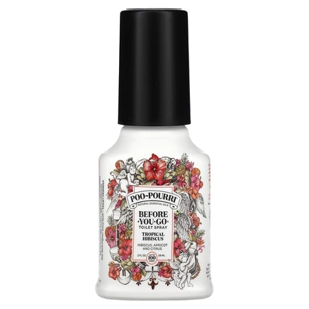 Poo-Pourri, Спрей для туалета Before-You-Go, тропический гибискус, 59 мл (2 жидк. Унции)