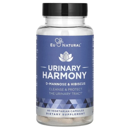 Eu Natural, Urinary Harmony, поддержка мочевыводящих путей, 60 вегетарианских капсул