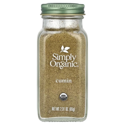 Simply Organic, Тмин, 65 г (2,31 унции)