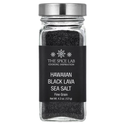 The Spice Lab, Гавайская морская соль из черной лавы, мелкое зерно, 121 г (4,3 унции)