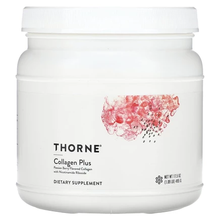 Thorne, Collagen Plus, коллаген с ягодным вкусом, 495 г (1,09 фунта)