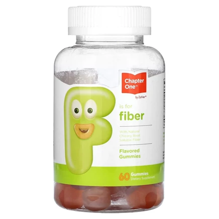 Chapter One, F Is for Fiber, клетчатка, жевательные мармеладки, 60 шт.