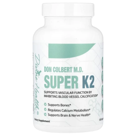 Divine Health, Dr Colbert MD, Super K2, 120 капсул