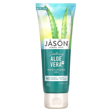 Jason Natural, успокаивающий увлажняющий гель на 98% из алоэ вера, 113 г (4 унции)