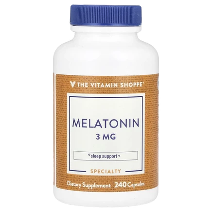 The Vitamin Shoppe, Мелатонин, 3 мг, 240 капсул