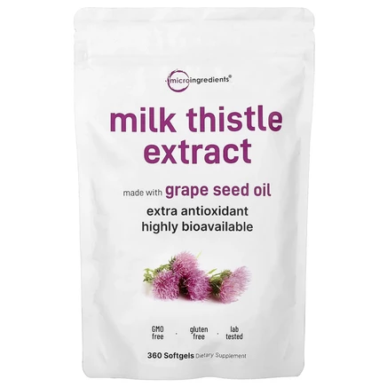 Micro Ingredients, экстракт расторопши, 360 капсул (100 мг в 1 капсуле)