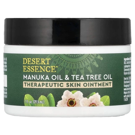 Desert Essence, Лечебная мазь для кожи, масло манука и масло чайного дерева, 29,5 мл (1 жидк. Унция)
