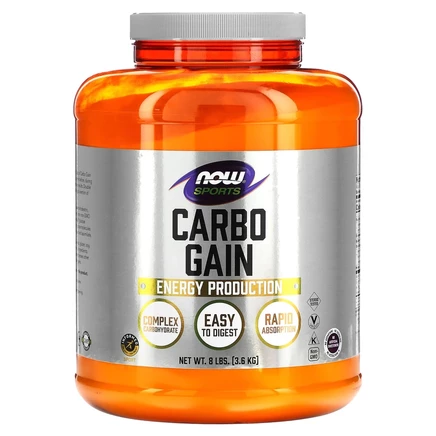 NOW Foods, Sports, Carbo Gain, 8 фунтов (3629 г)
