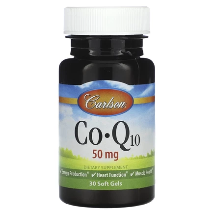Коэнзим Q10 Carlson, 50 мг, 30 мягких капсул