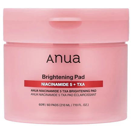 Anua, никотинамид 5 txa, осветляющие диски, 60 шт., 210 мл (7,10 жидк. унции)