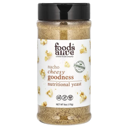 Foods Alive, пищевые дрожжи, начос, сырный вкус, 170 г (6 унций)