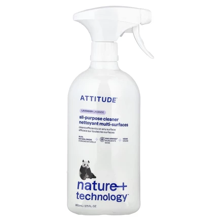 ATTITUDE, Nature + Technology™, универсальное очистительное средство, лаванда, 800 мл (27,1 жидк. унции)