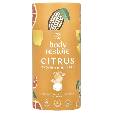 Body Restore, Отпариватели для душа, цитрус, какао и апельсин, грейпфрут, 6 таблеток, 5,3 унции