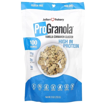 Julian Bakery, ProGranola, ваниль и корица, 255 г (9 унций)