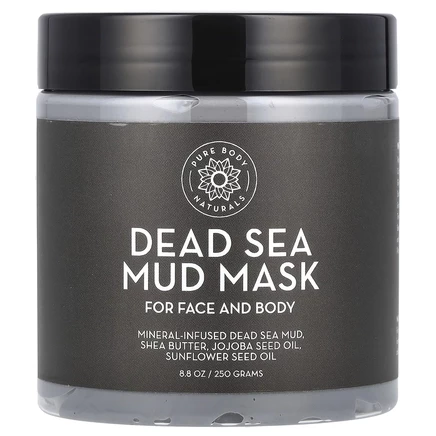 Pure Body Naturals, Маска из грязи Мертвого моря, 250 г (8,8 унции)