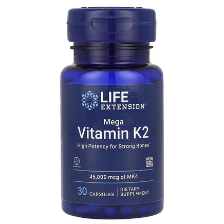 Life Extension, Mega Vitamin K2, 30 капсул