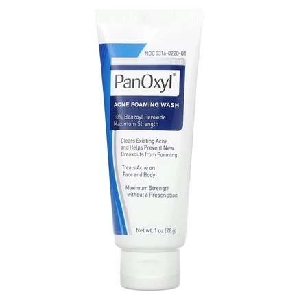 PanOxyl, Пенка для умывания от акне, максимальная сила действия, 28 г (1 унция)