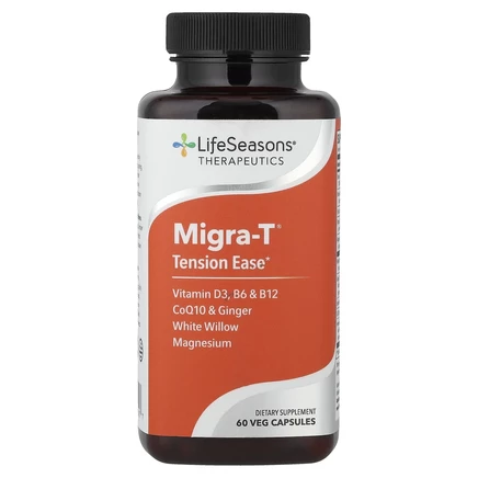 LifeSeasons, Migra-T, Tension Ease, 60 вегетарианских капсул