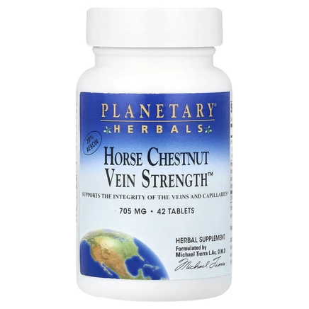 Planetary Herbals, Horse Chestnut Vein Strength ™, 42 таблетки