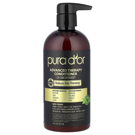 Pura D'or, Advanced Therapy, кондиционер, 473 мл (16 жидк. Унций)