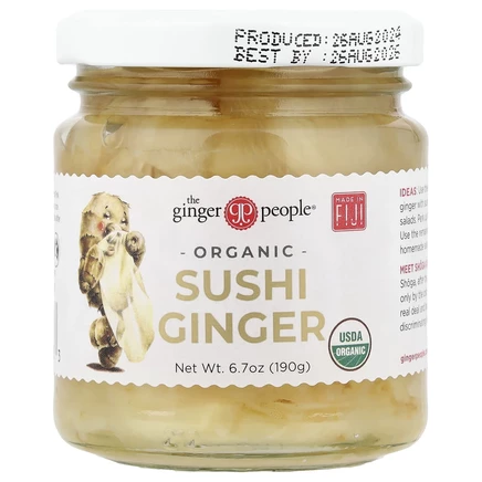 The Ginger People, органический имбирь для суши, 190 г (6,7 унции)