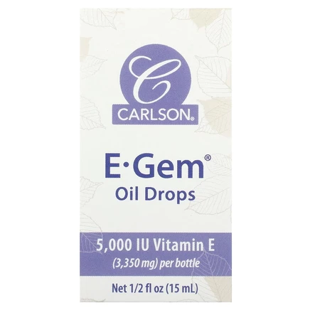Масло с витамином E Carlson E-Gem, 15 мл