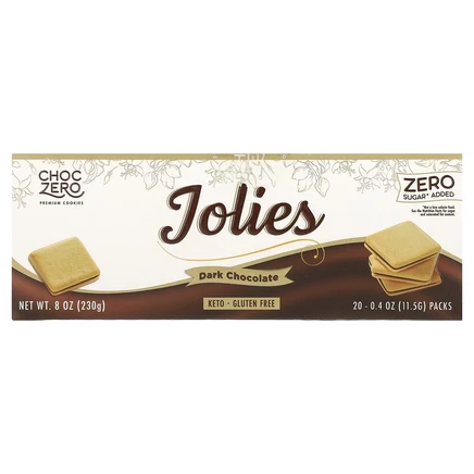 ChocZero, Joles Cookies, темный шоколад, 20 пакетиков по 11,5 г (0,4 унции)