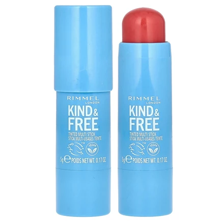Rimmel London, Kind & Free, мультивитаминный комплекс с тонирующим эффектом, 001 карамельный, 5 г (0,17 унции)