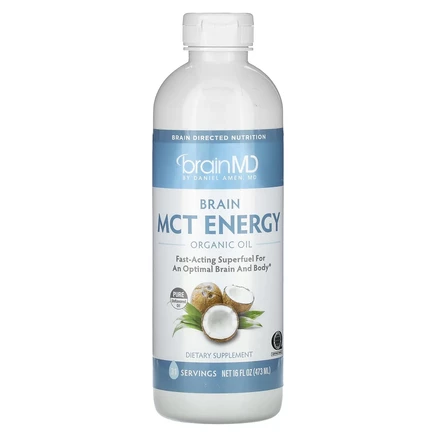 BrainMD, Brain MCT Energy, органическое масло, 473 мл (16 жидк. унций)