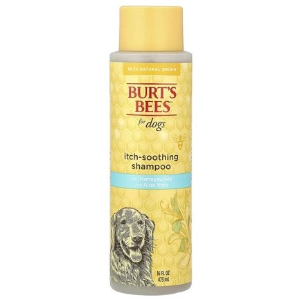 Burt's Bees, Успокаивающий зуд шампунь для собак с жимолостью, 16 жидких унций (473 мл)
