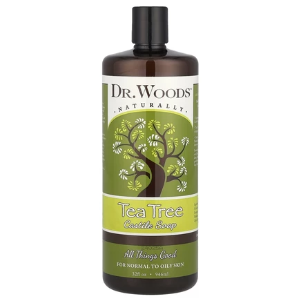 Dr. Woods, Кастильское мыло, чайное дерево, 946 мл