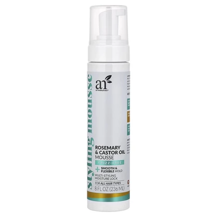 artnaturals, Мусс для укладки с розмарином и касторовым маслом, для всех типов волос, 236 мл (8 жидк. Унций)