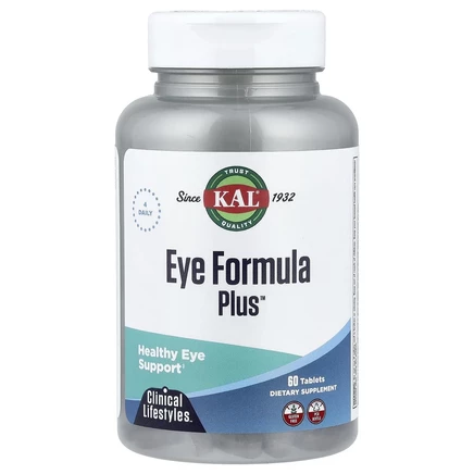 KAL, Eye Formula Plus, поддержка здоровья глаз, 60 таблеток