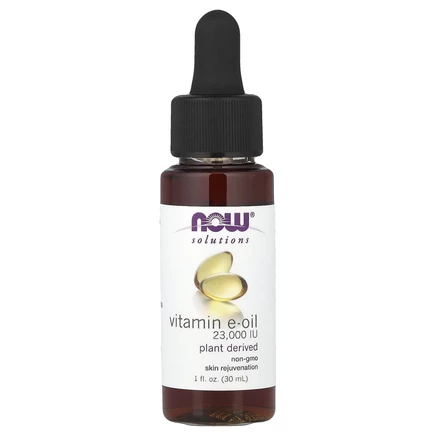 NOW Foods, Solutions, масляный раствор витамина E, 23,000 МЕ, 30 мл (1 жидк. унция)