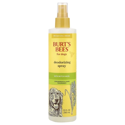 Burt's Bees, дезодорирующий спрей с гамамелисом, для собак, лемонграсс и шалфей, 296 мл (10 жидк. унций)