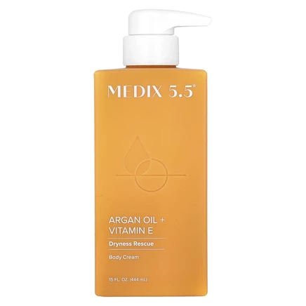 Medix 5.5, Крем для тела, аргановое масло и витамин E, 444 мл (15 жидк. Унций)