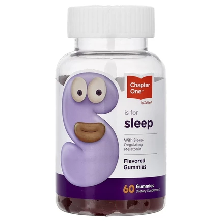 Chapter One, S is for Sleep, с мелатонином для регуляции сна, ароматизированный, 60 жевательных мармеладок